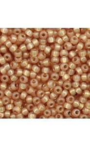 Miyuki rocailles Perlen 8/0 - Duracoat silverlined dyed topaz gold 8-4243